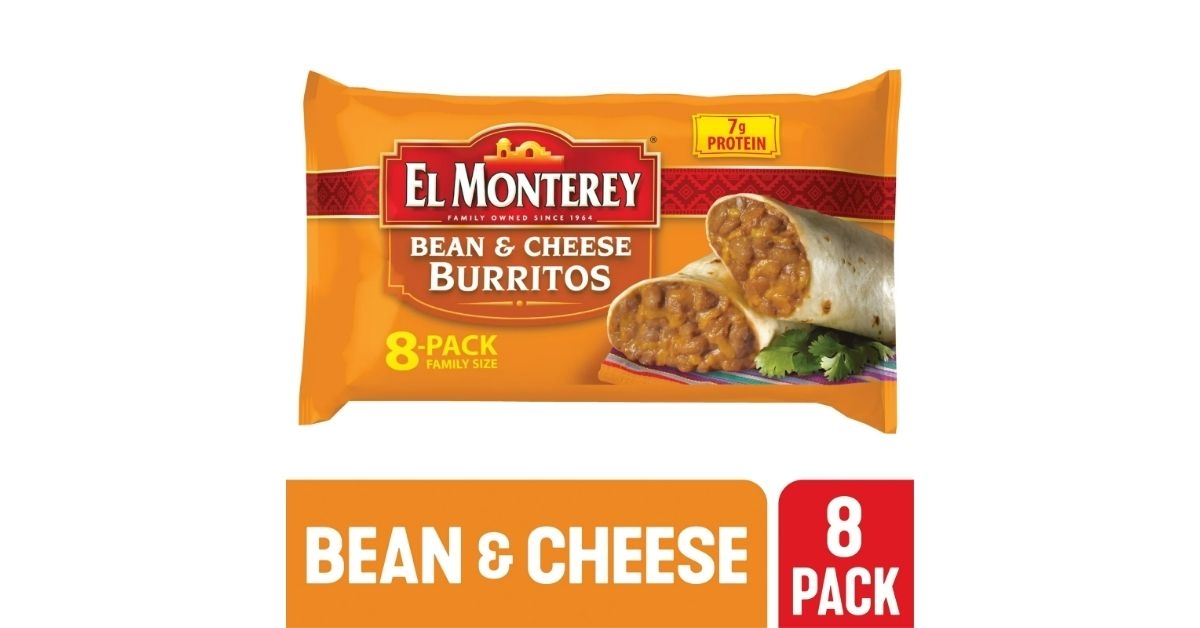 pack of bean & cheese burritos