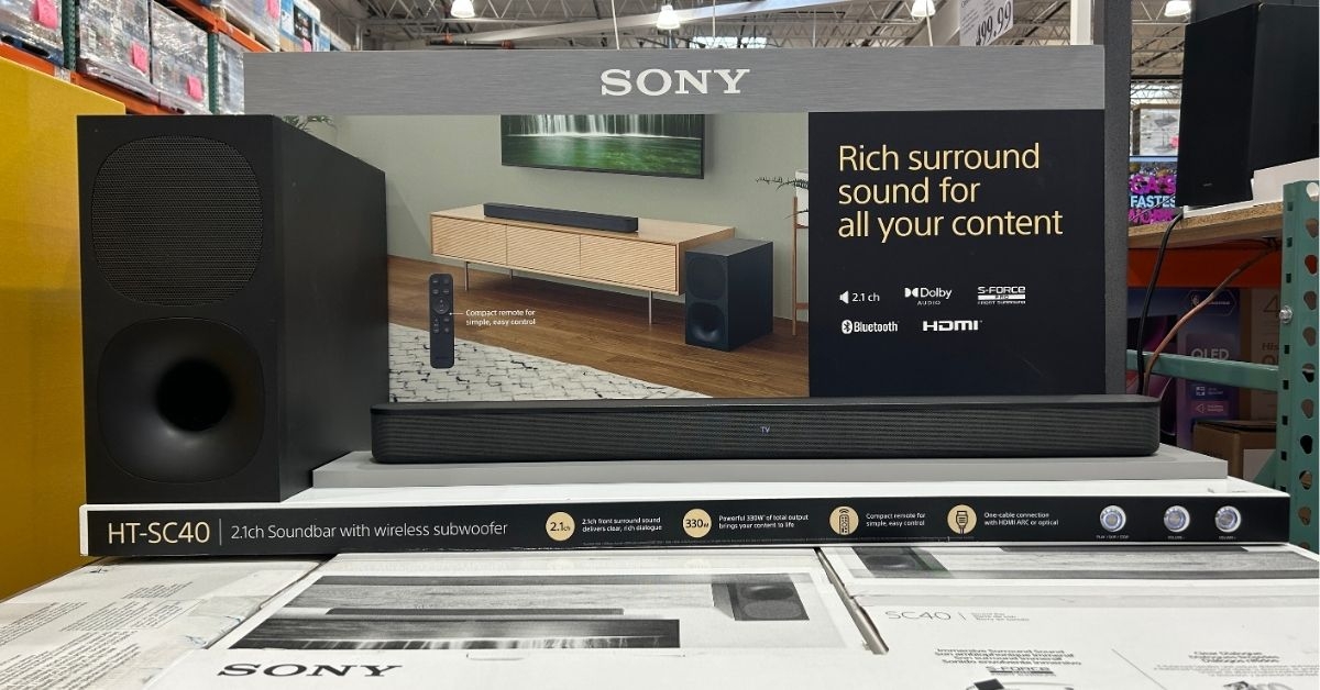 sony soundbar with wireless subwoofer