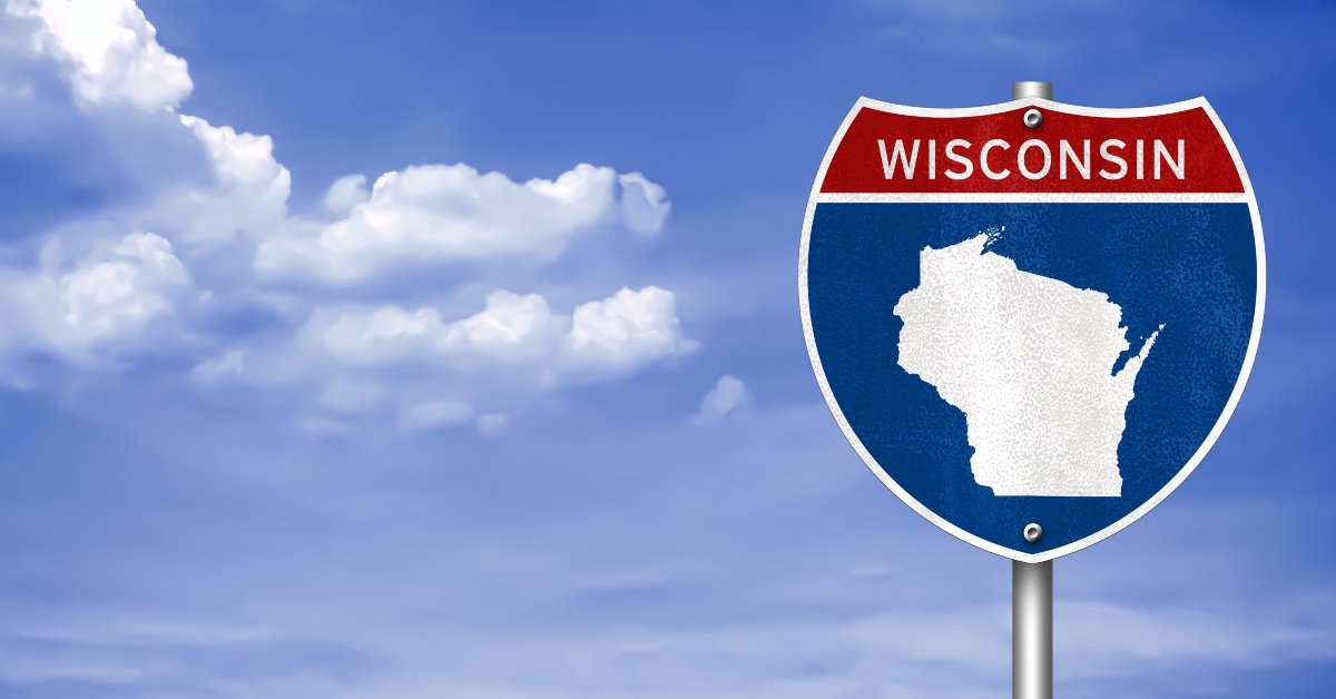 wisconsin road sign map