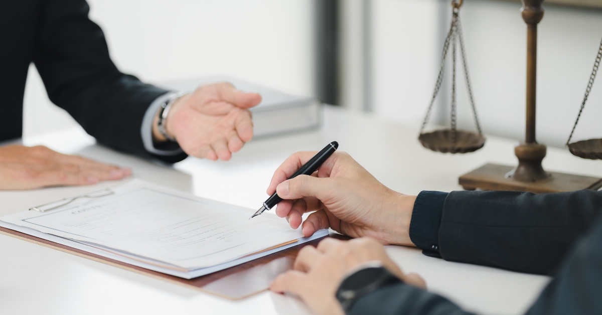 legal consultation with documents