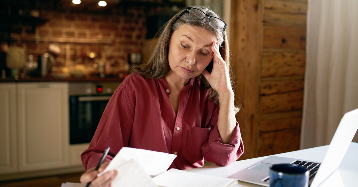 pensioner managing finances