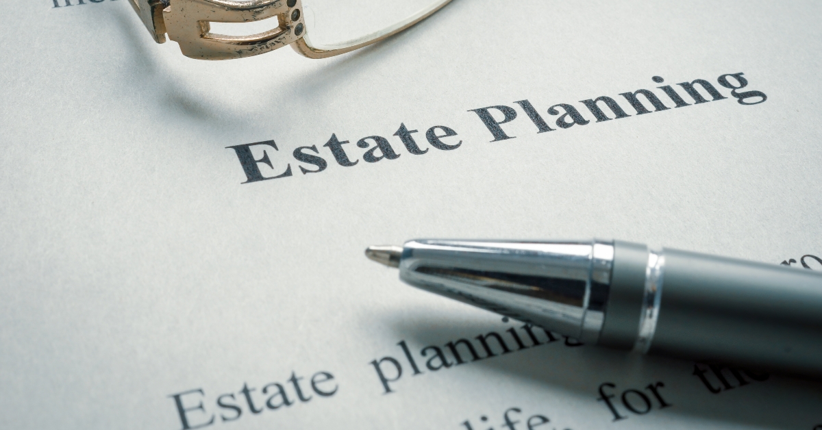 estate planning and old glasses