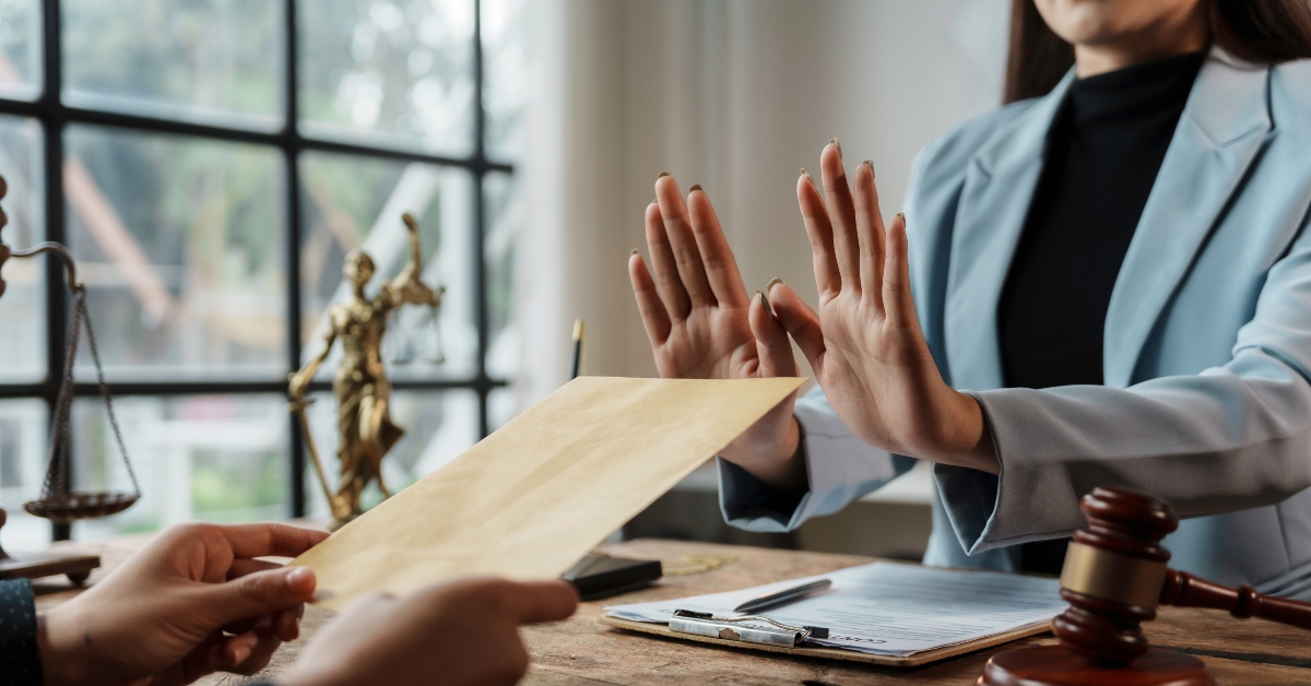 lawyer refusing money from client