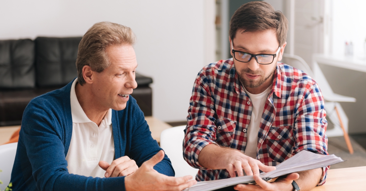 nice hard working men folder