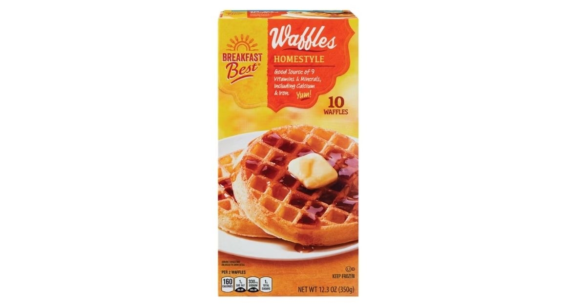 frozen waffles in box
