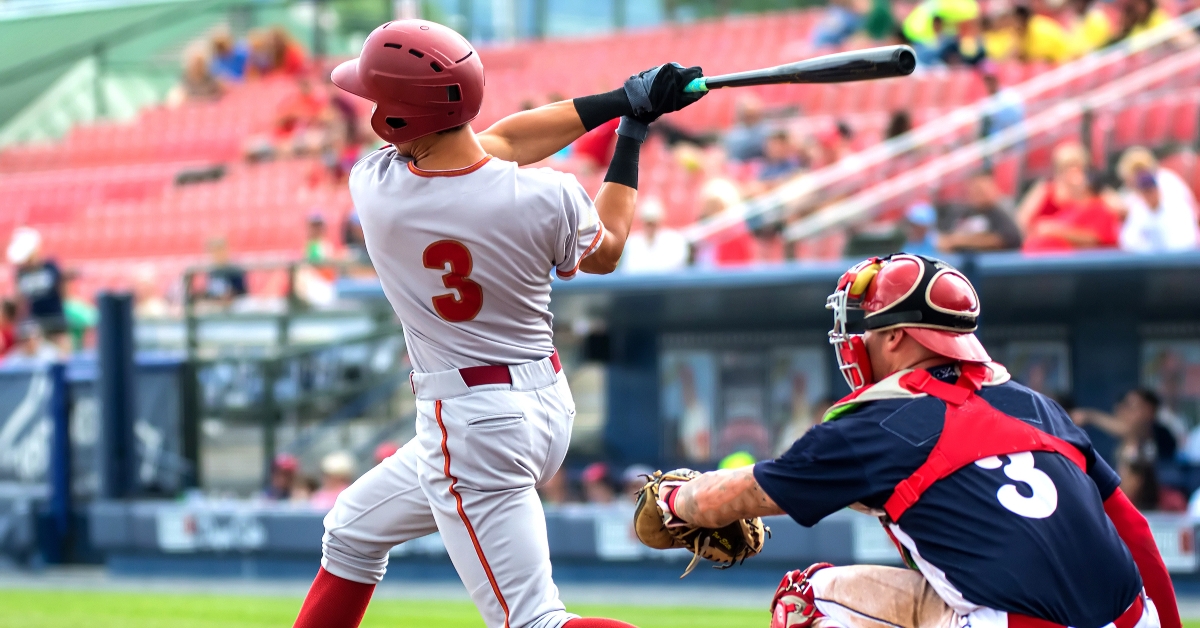 baseball player hitting