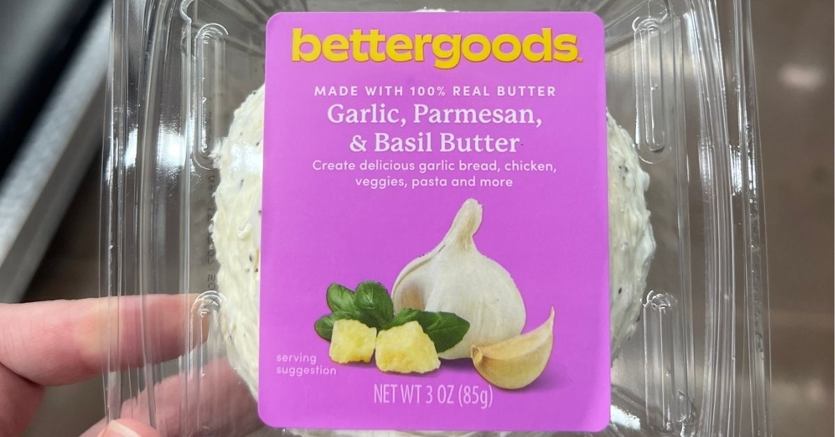Walmart Bettergoods Garlic, Parmesan, and Basil Butter