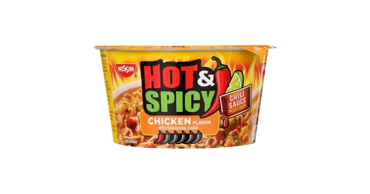 Nissin Hot & Spicy Chicken Noodles