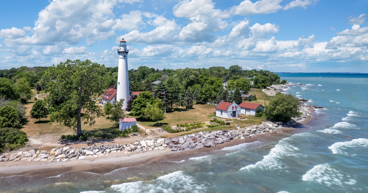 Wind Point Lighthouse in Racine Wisconsin