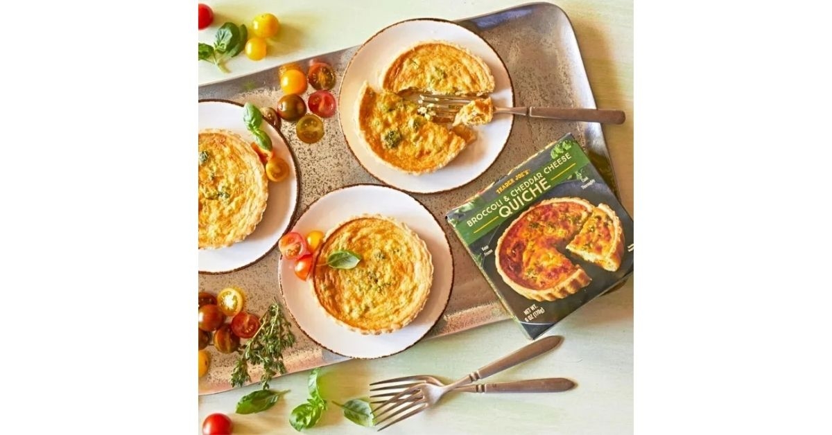 Trader Joe's Broccoli and Cheddar Cheese Quiche