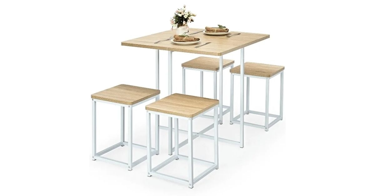 Walmart Gymax 5 Piece Dining Table and Chairs 