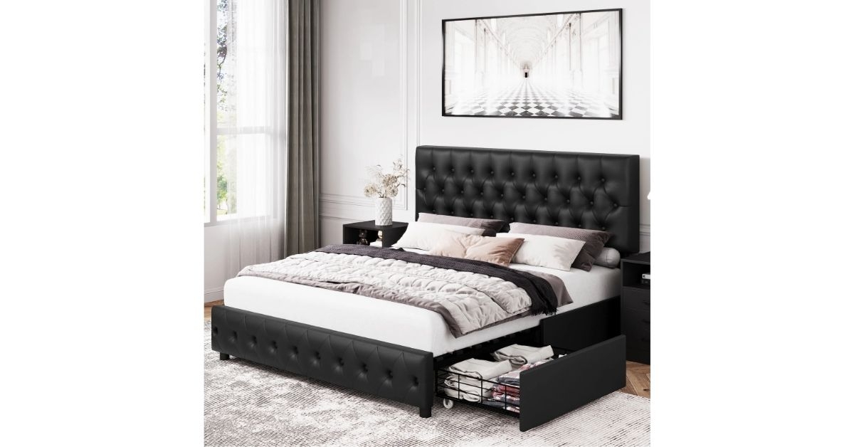 Walmart Homfa Queen Size Storage Bed