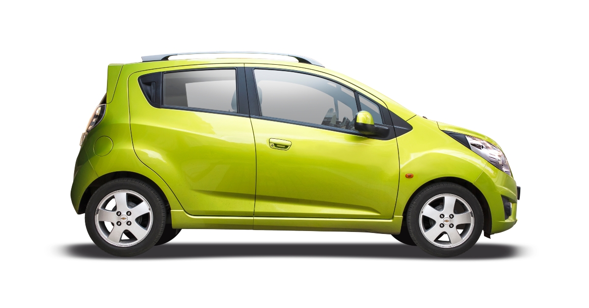 side view of Chevrolet Spark car
