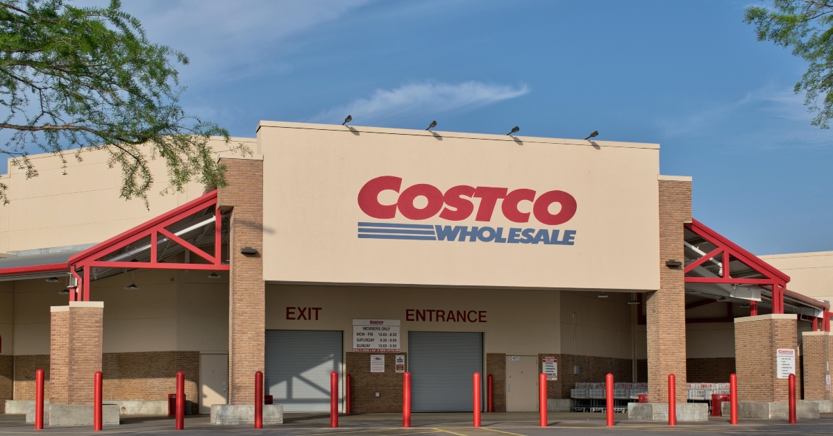 costco wholesale storefront exterior