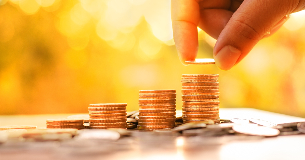 money coins hope of investor concept vintage style 