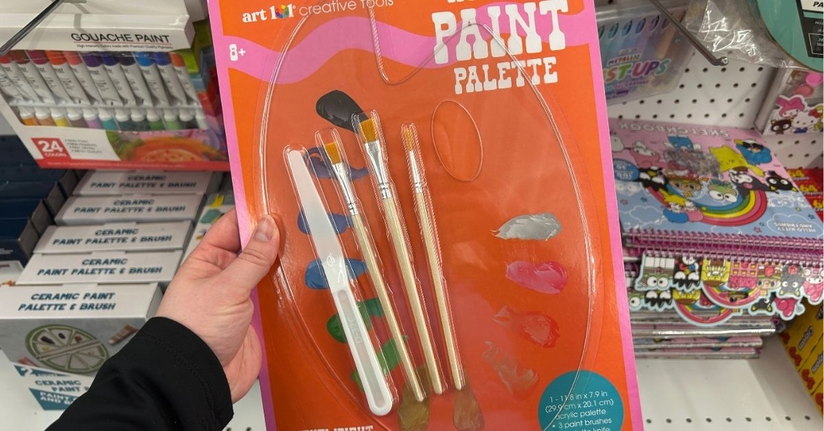 acrylic paint palette