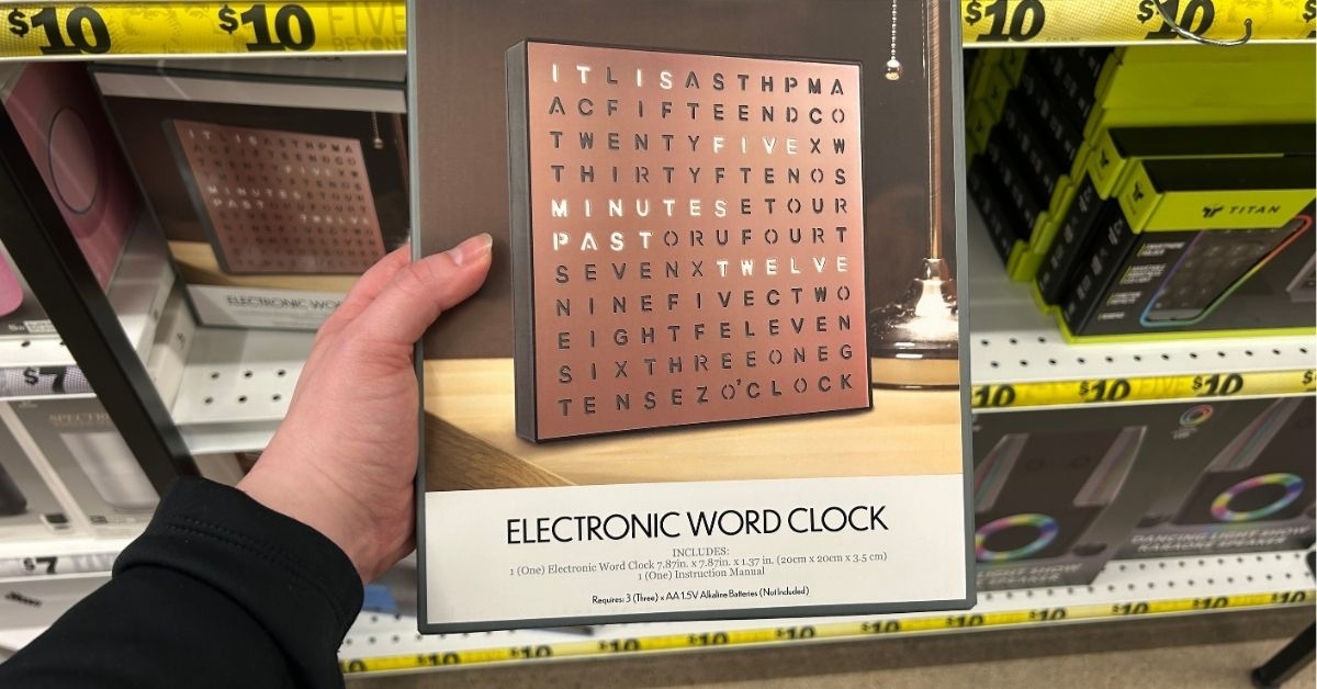 electronic word clock