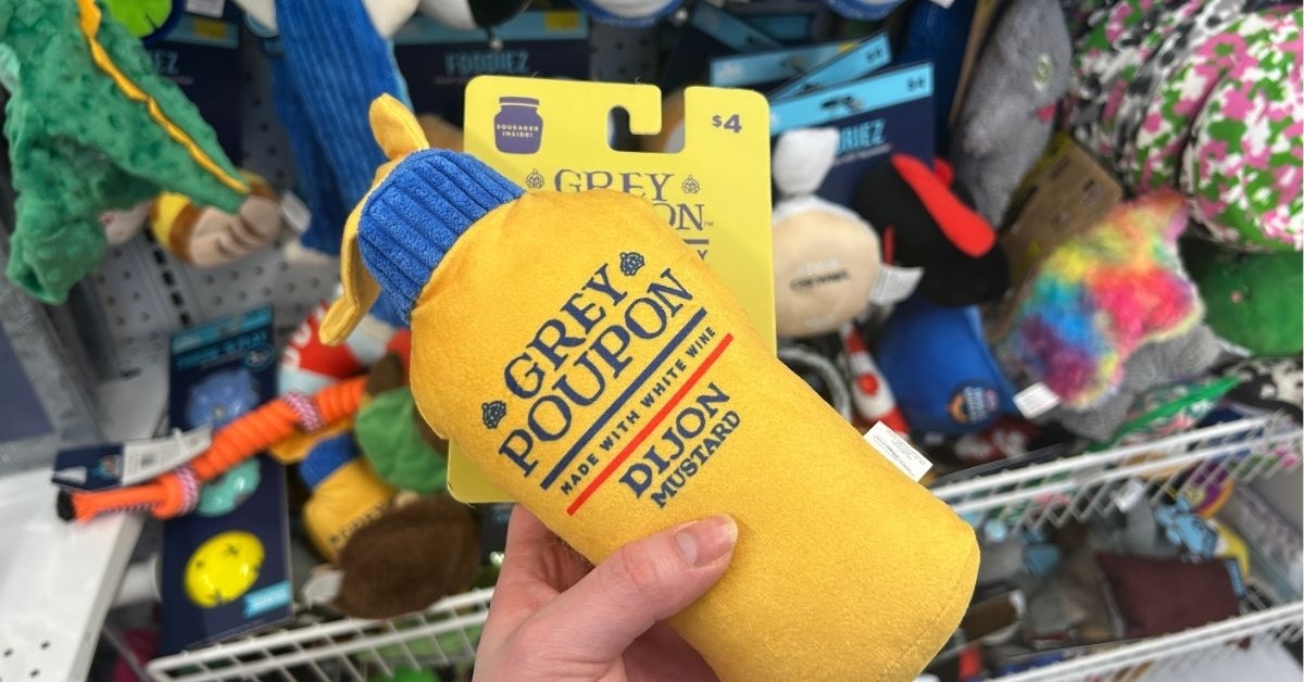 grey poupon pet toy
