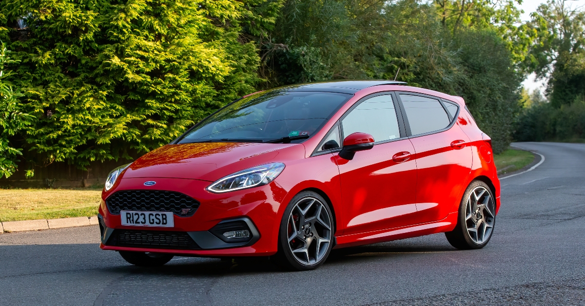 2019 red ford fiesta 