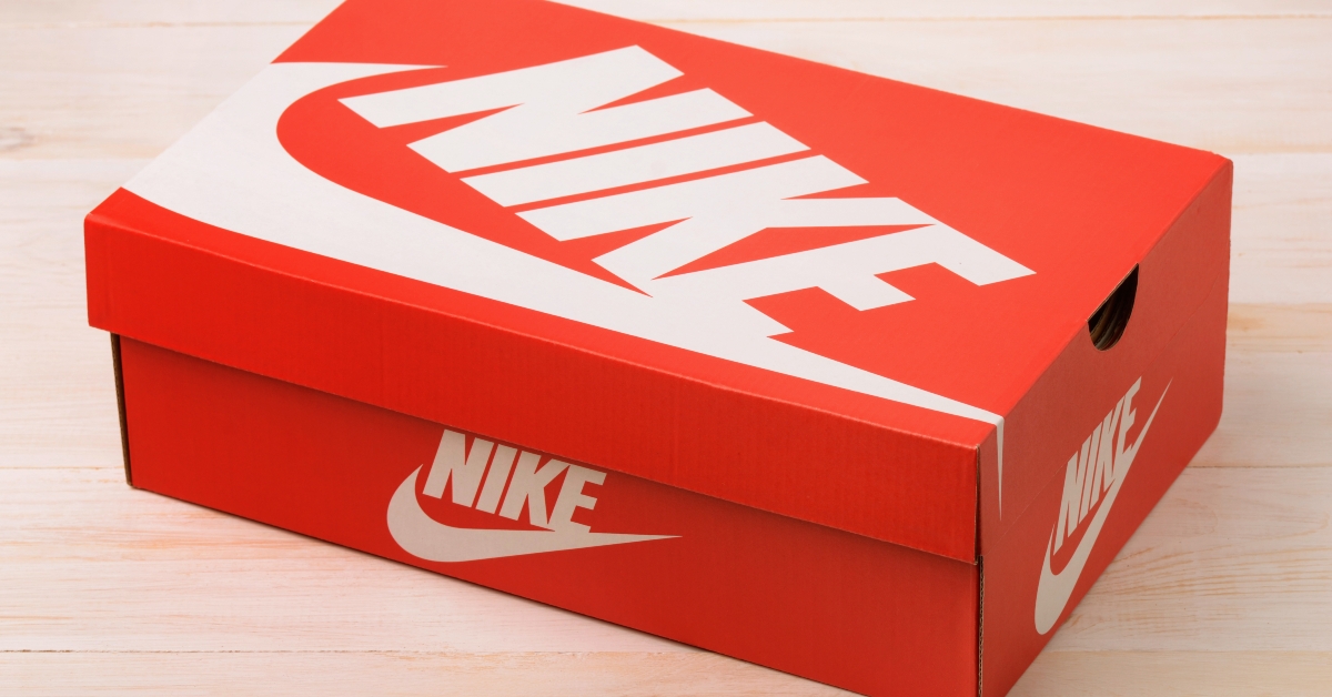 Red Nike shoes box