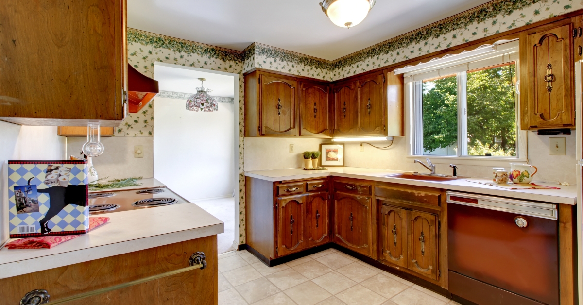 old kitchen in American rambler