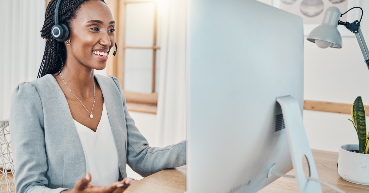 woman doing work from home