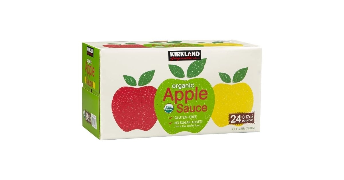 Kirkland Signature Organic Apple Sauce 