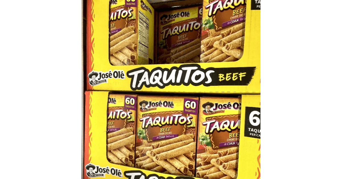 Jose Ole Taquitos boxes