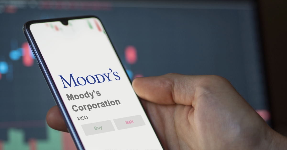 Moody's Corporation logo on screen