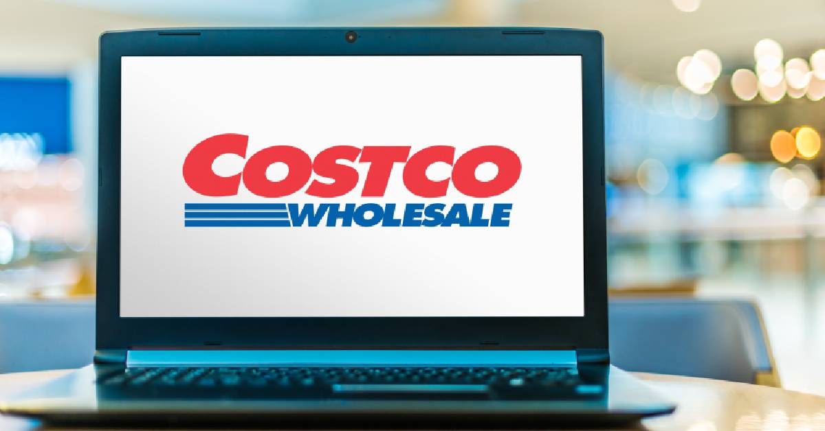 laptop displaying logo of Costco 