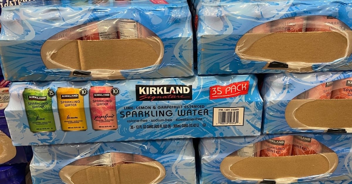 canned sparkling water