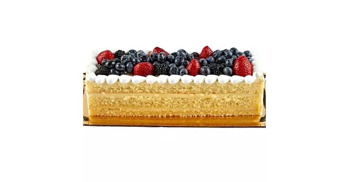 Member's Mark Sweet Fruit Topped Chantilly Cream Bar Cake