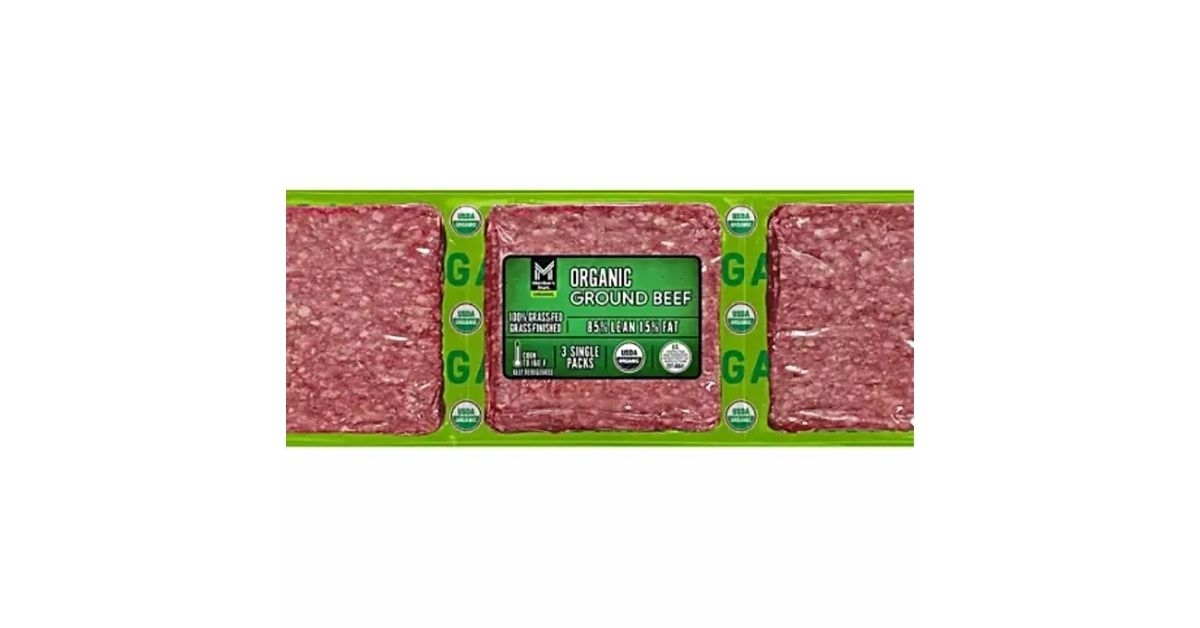 Member's Mark 85/15 Organic Grass Fed Ground Beef