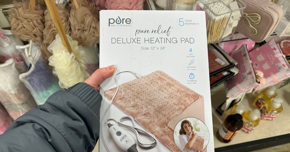 pure enrichment deluxe heating pad