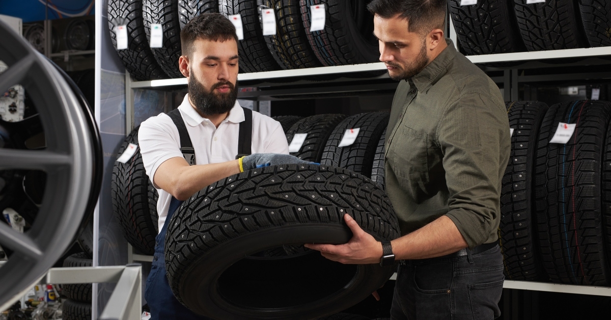 salesman tires talking characteristic products