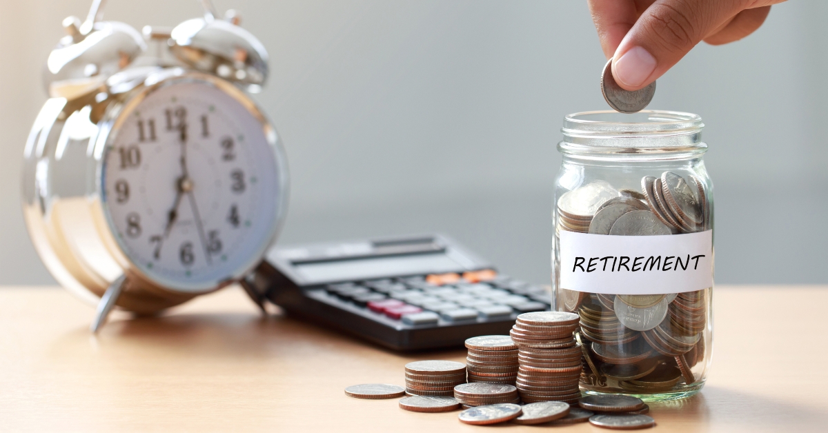 putting Coins in glass jar