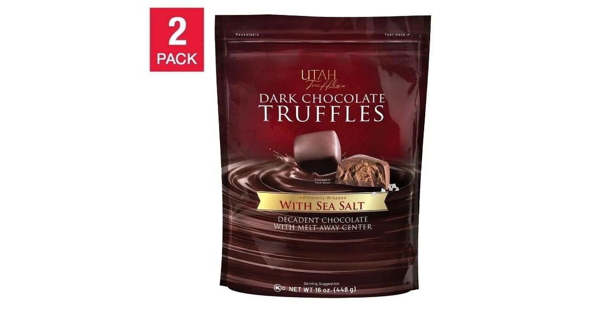 Utah Truffles Dark Chocolate Truffles with Sea Salt