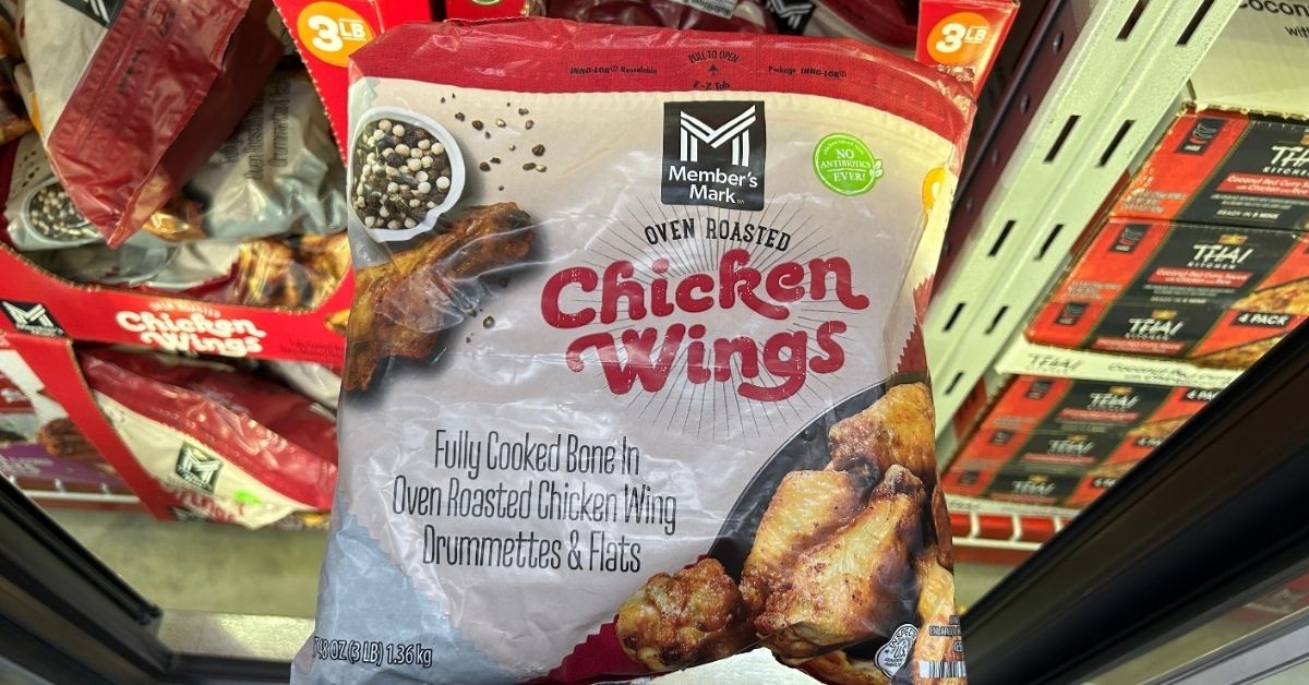 a pack of roasted chicken wings