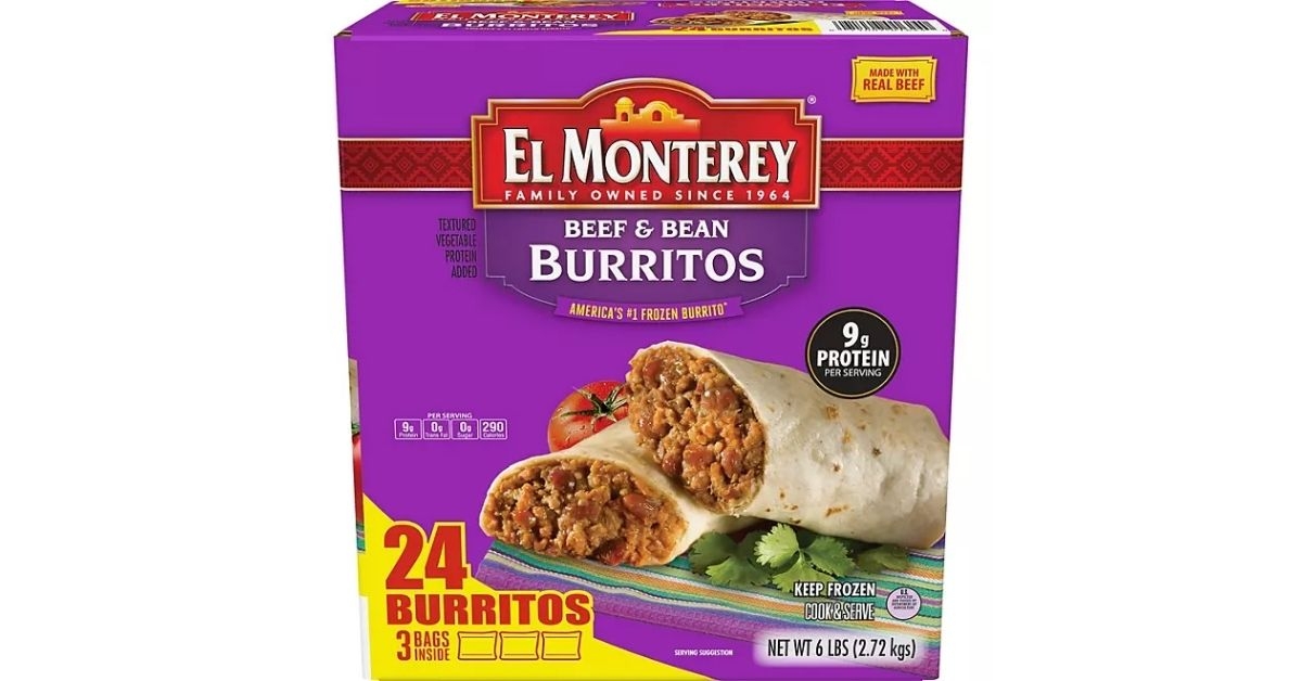 beef and bean burritos