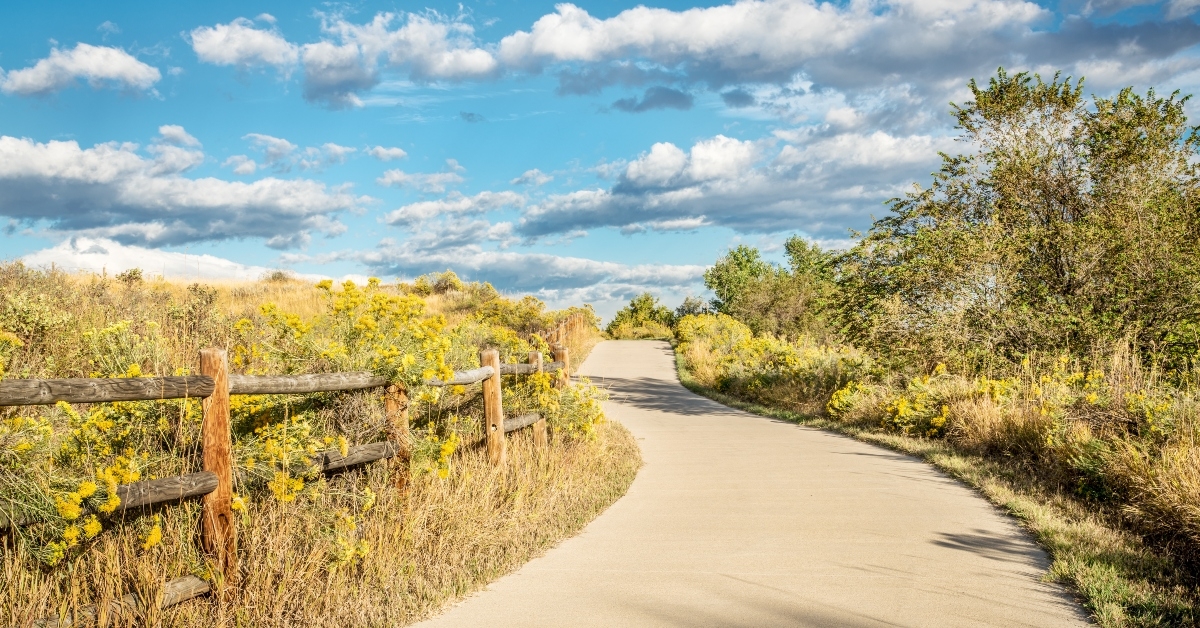 late summer on poudre river trail