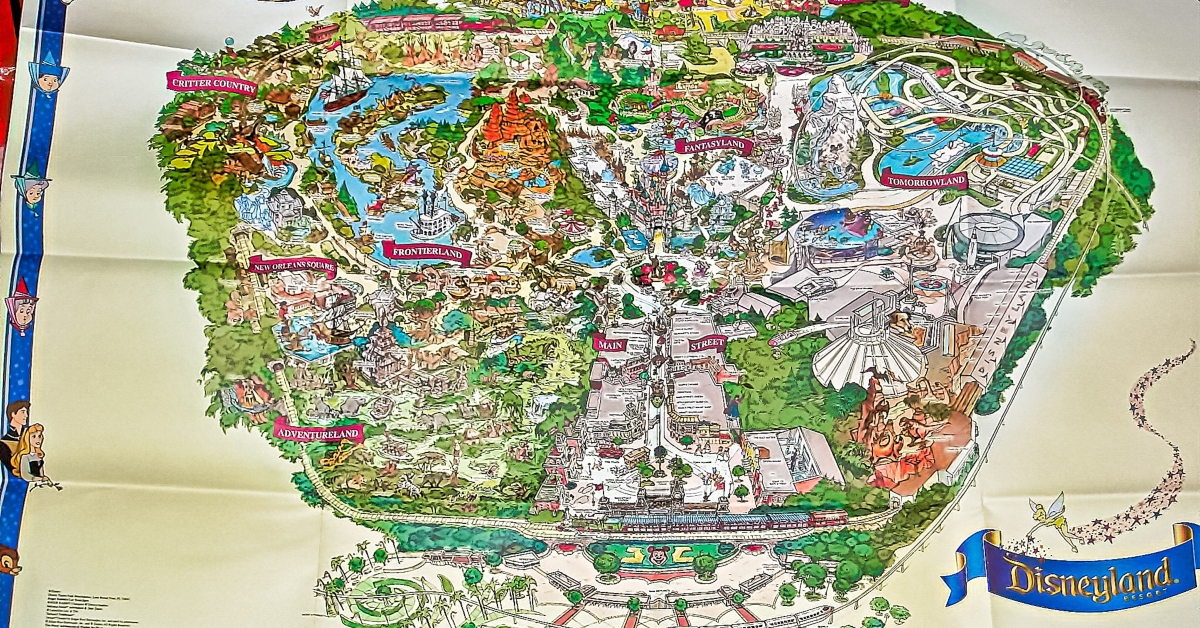 photo of disney land map