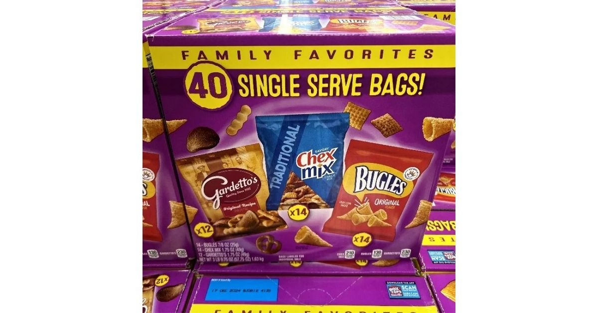 Sam's Club Bugles, Chex Mix, and Gardetto's Single-Serve Bags