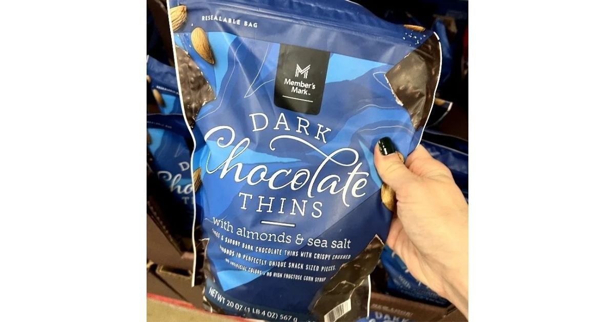 Sam's Club Member's Mark Dark Chocolate Thins with Almond and Sea Salt