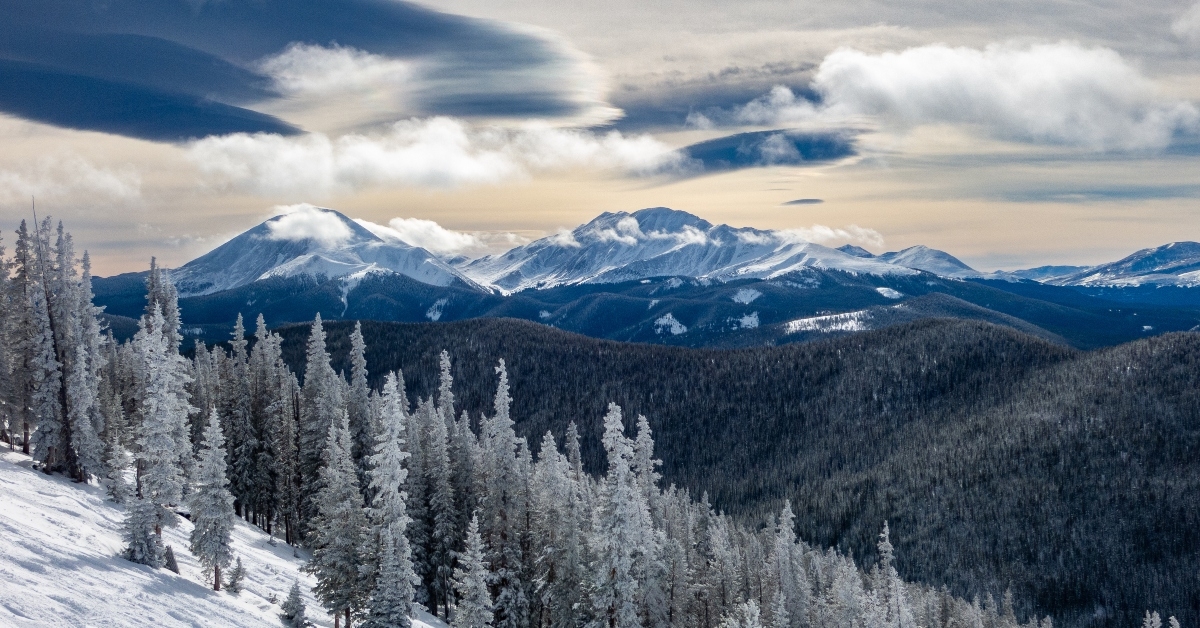 sunset from the peak