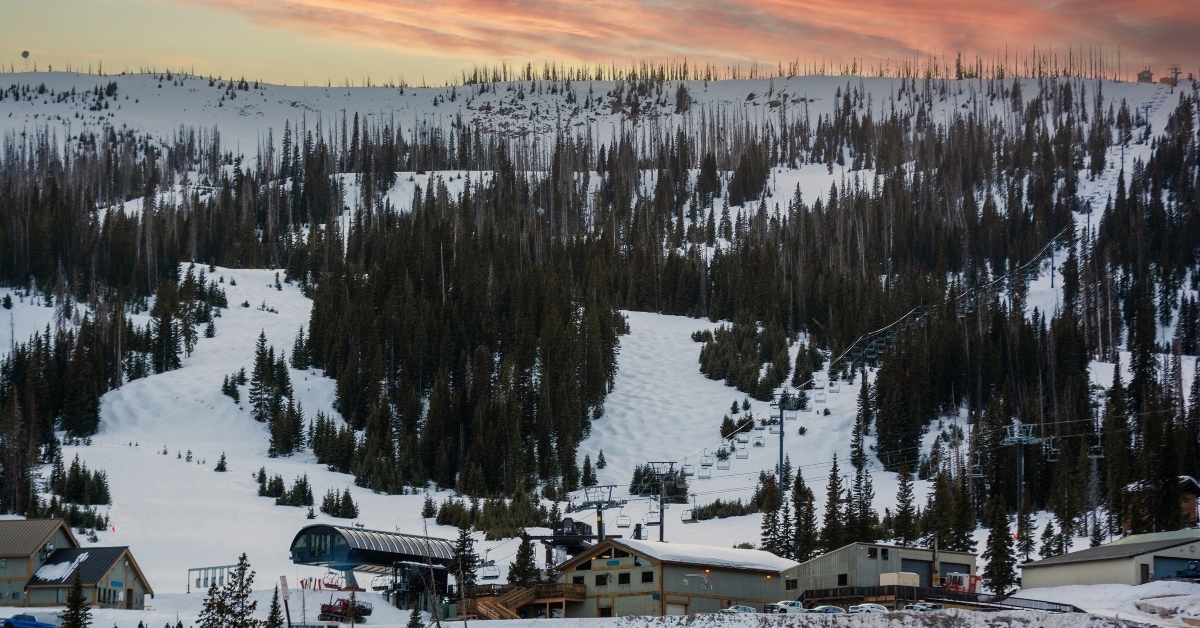 wolf creek ski area on a winter day