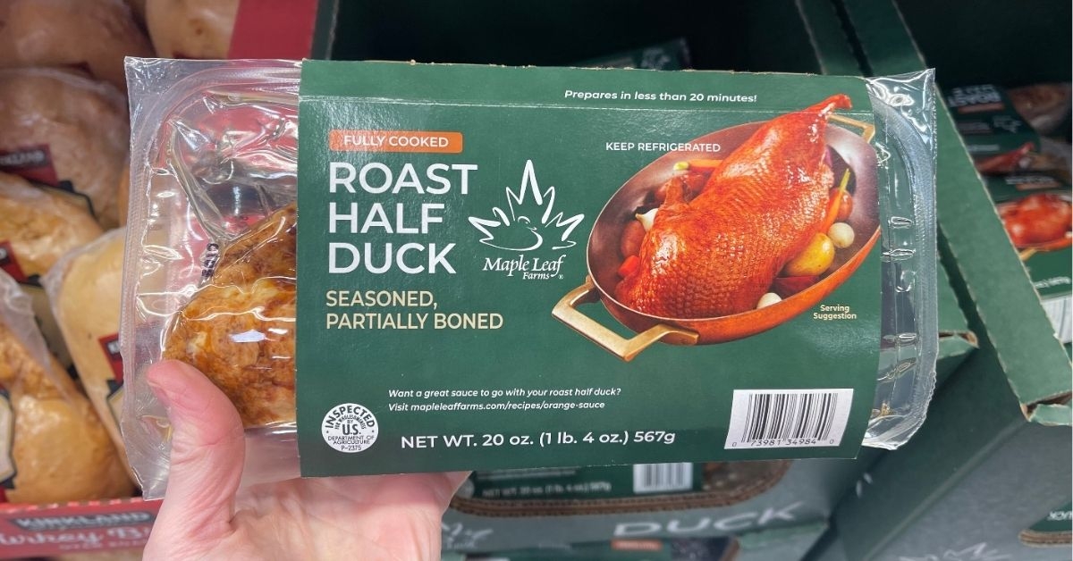 roast half duck