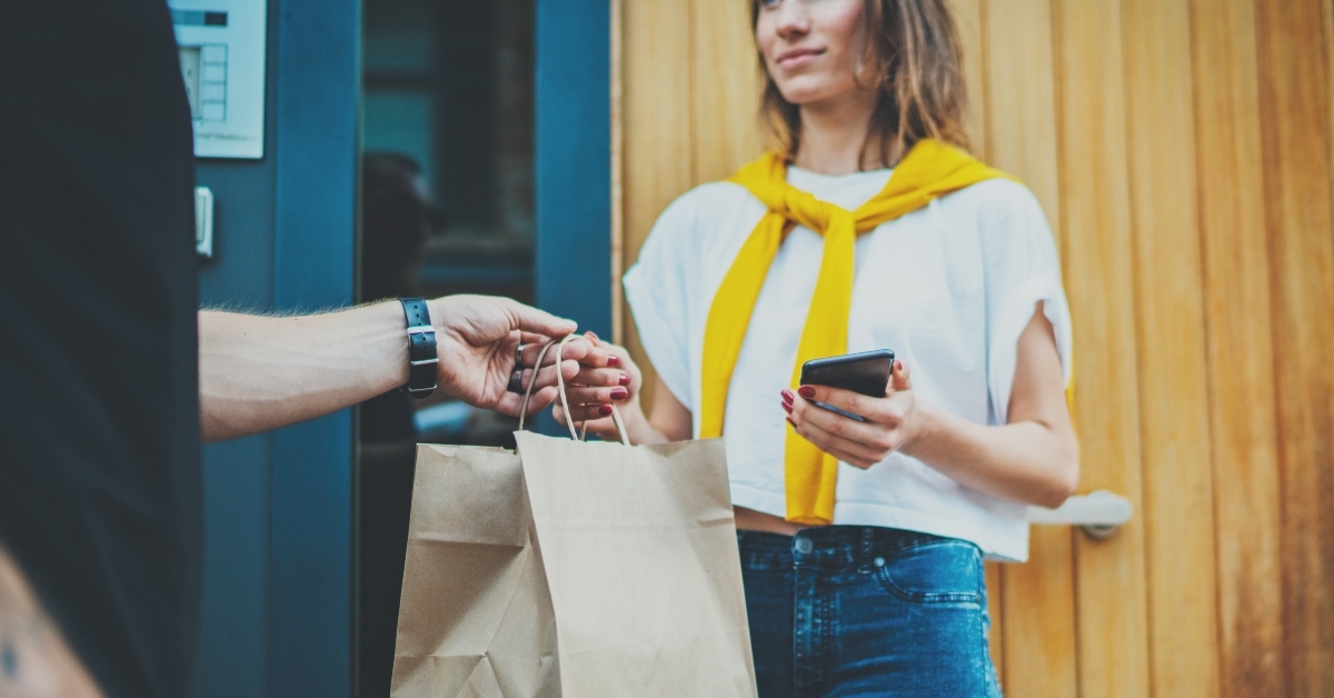 anonimous delivery food service at home