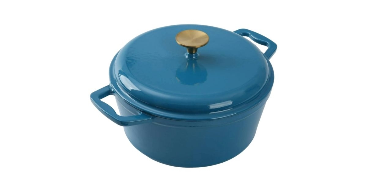 ceramic enamel round dutch oven