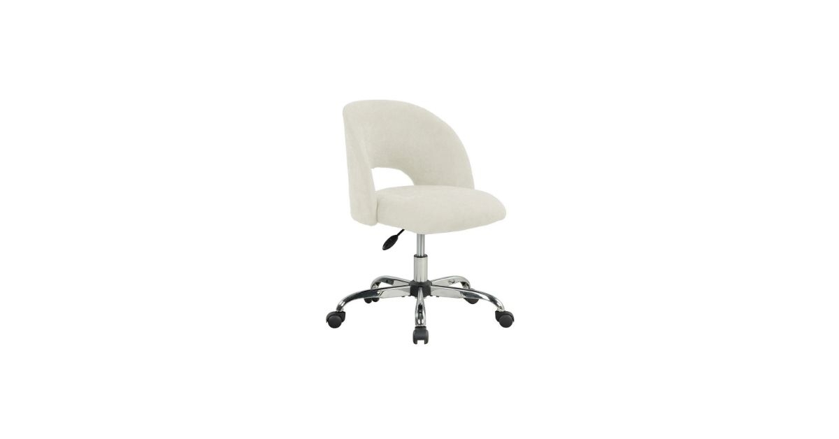 upholstered open back office chair