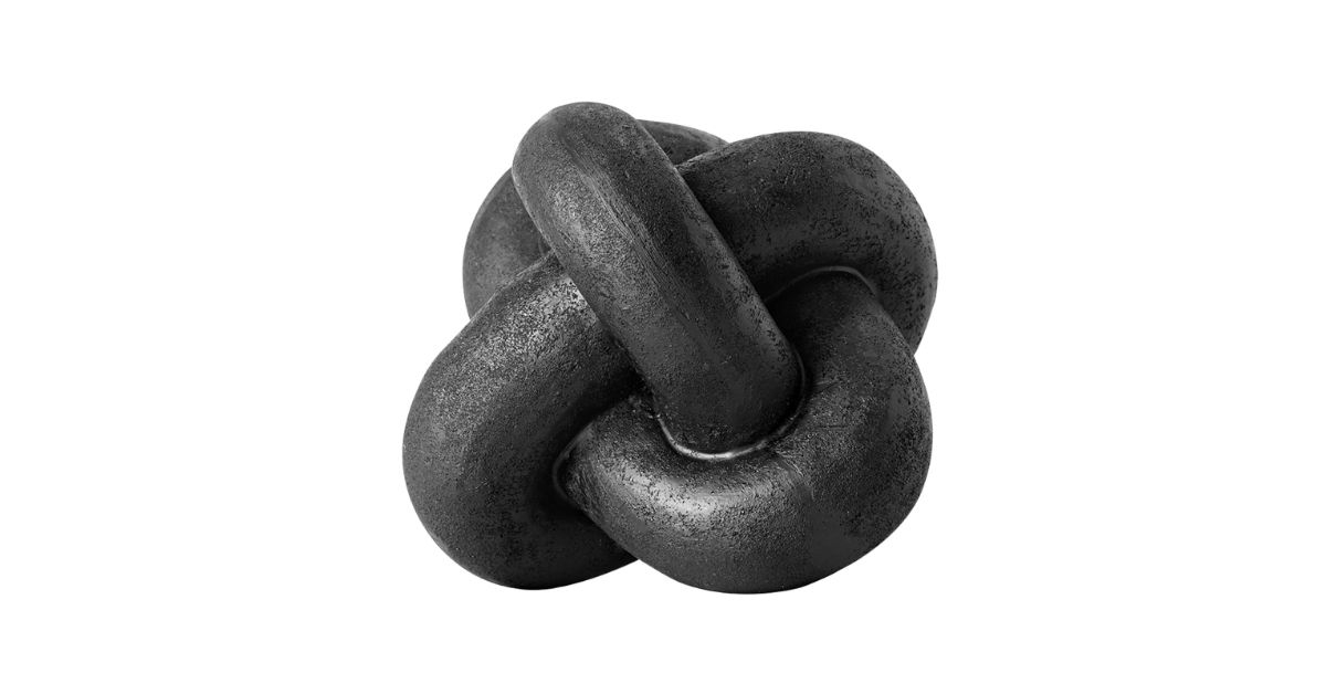 tabletop resin modern black knot